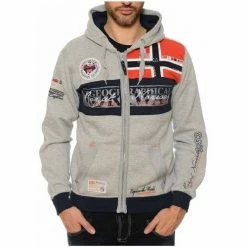 Geographical Norway Sweat à capuche Enfant Flyer Sweats & Polaires Couleur Gris