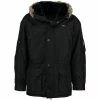 Geographical Norway Parka Homme Anaconda Manteaux Couleur Noir