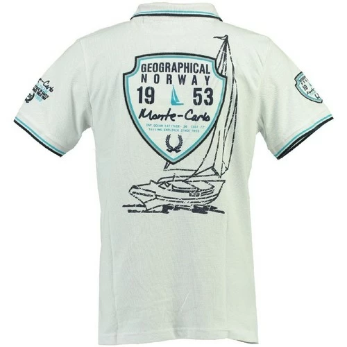 Geographical Norway Polo Enfant Karo T-shirts & Polos Couleur Blanc 5 Geographical Norway Polo Enfant Karo T-shirts & Polos Couleur Blanc – Image 3