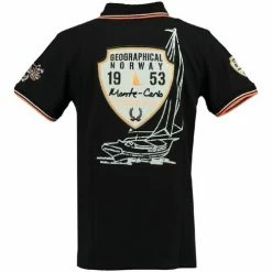 Geographical Norway Polo Enfant Karo T-shirts & Polos Couleur Noir -Geographical Norway Soldes 7975803 500 C