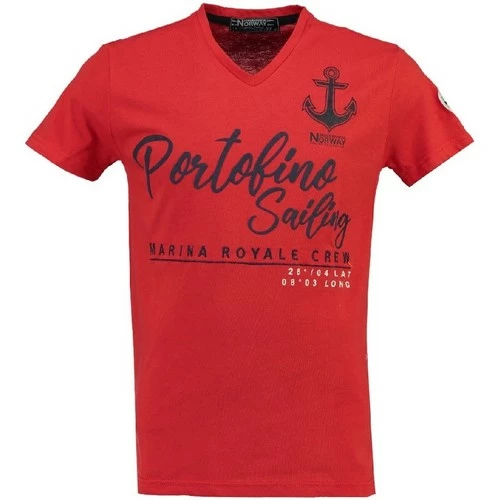 Geographical Norway Tshirt Enfant Jortofino T-shirts & Polos Couleur Rouge 3 Geographical Norway Tshirt Enfant Jortofino T-shirts & Polos Couleur Rouge