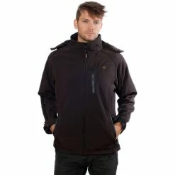 Geographical Norway Softshell Tony Hood Brown Sweats & Polaires Couleur Marron