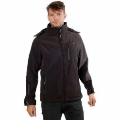 Geographical Norway Softshell Tony Hood Brown Sweats & Polaires Couleur Marron -Geographical Norway Soldes 891993 500 C
